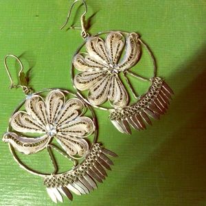 Eternal Filigree  925 Sterling Silver Earrings